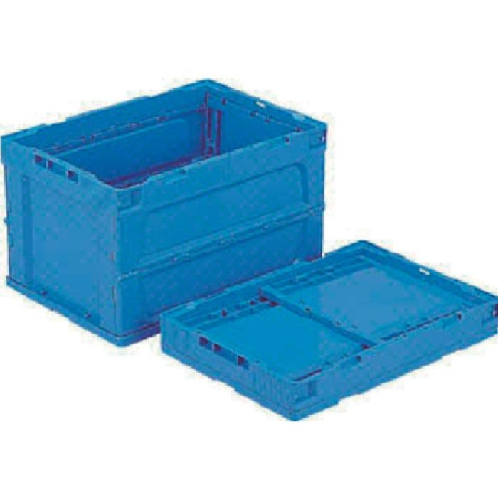 サンコー 折りたたみコンテナー 554300 オリコンP51B 青(Tcode:3425151)