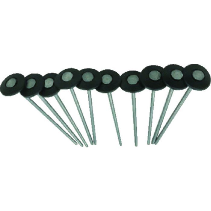 TRUSCO シート用押さえ鉄釘 押さえパットセットタイプ 15cm 10本(Tcode:2067232)