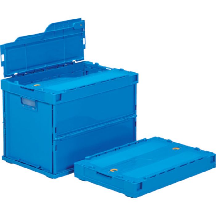 サンコー フタ一体型折りたたみコンテナー 559310 ペタンコC-60B-Bブルー(Tcode:8188808)