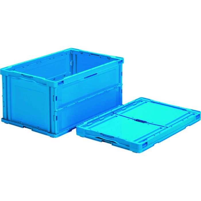 サンコー 折りたたみコンテナー 560060 ペタンコO-75Bブルー(Tcode:1491868)