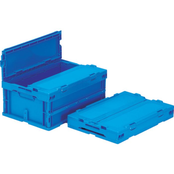 サンコー フタ一体型折りたたみコンテナー 558890 サンクレットオリコンP30B-SLブルー(Tcode:7958838)