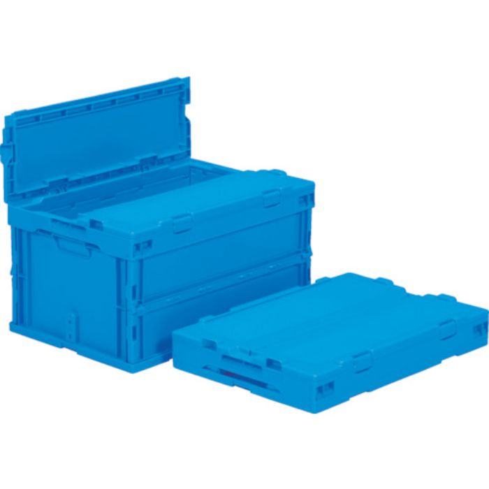 サンコー フタ一体型折りたたみコンテナー 558910 サンクレットオリコンP40B-SLブルー 容量41.8L(Tcode:8188792)