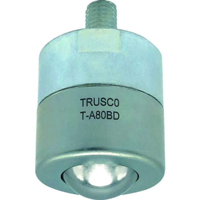 TRUSCO ボールキャスター切削加工品 下向き用 スチール製 許容荷重80kg(Tcode:2074472)
