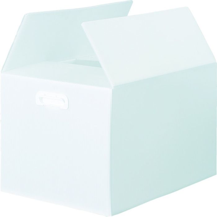 TRUSCO ダンボールプラスチックケース 5枚セット B3サイズ 取っ手穴なし 半透明(Tcode:1145742)