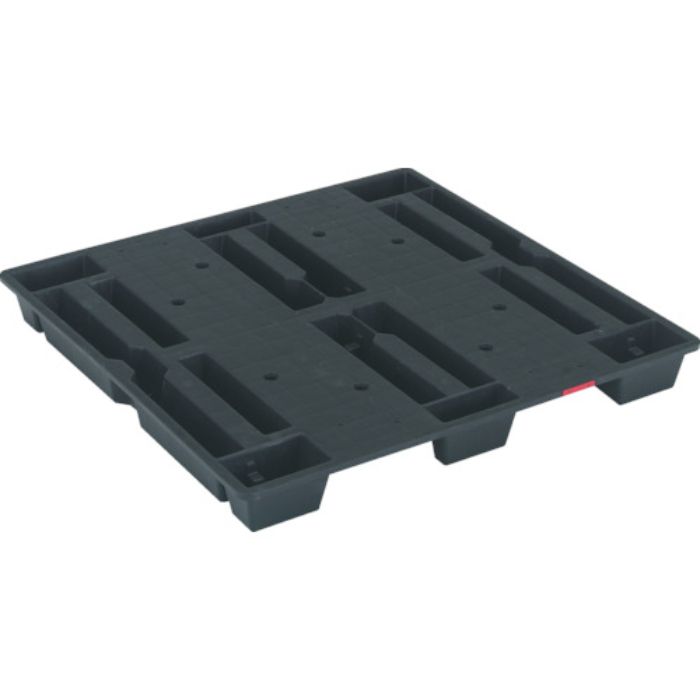 TRUSCO 樹脂パレット(両面二方差し・ネスティングタイプ) 輸出梱包用スキットパレット 間口1100×奥行1100×高さ115mm(Tcode:2999960)