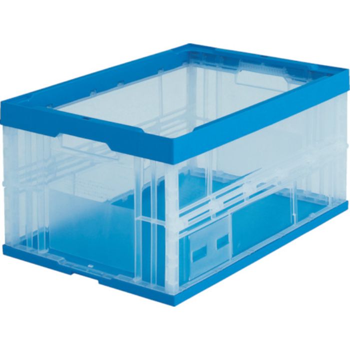 TRUSCO 折りたたみコンテナ75L 透明(Tcode:3291227)