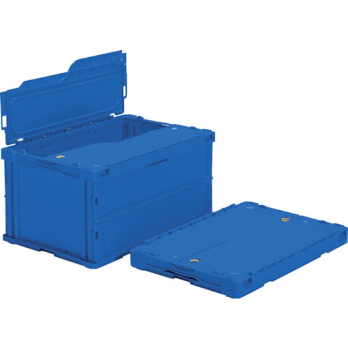 TRUSCO オリコン 薄型折りたたみコンテナ 75L スライドロック