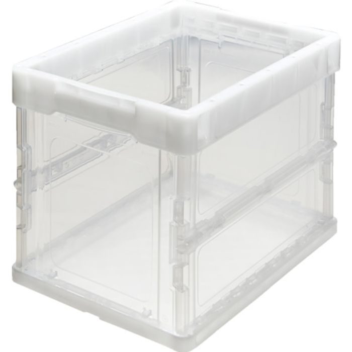 TRUSCO オリコン 薄型折りたたみコンテナ 20L 透明 透明(Tcode:3677781)