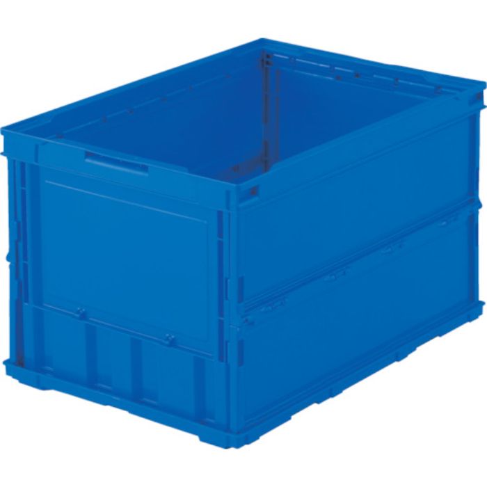 TRUSCO オリコン 薄型折りたたみコンテナ 50L ダークブルー ダークブルー(Tcode:3449351)
