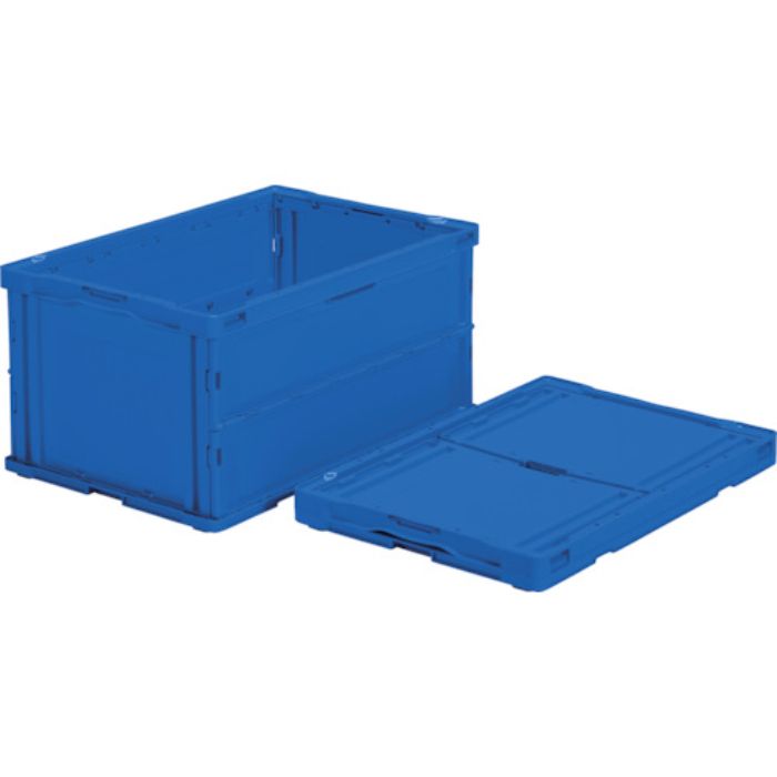TRUSCO オリコン 薄型折りたたみコンテナ 75L ダークブルー ダークブルー(Tcode:3677771)