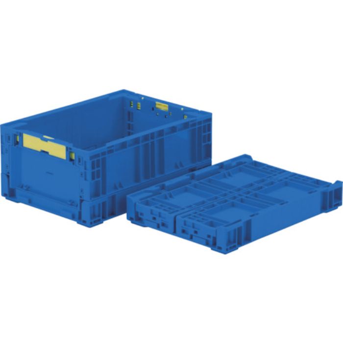 TRUSCO オリコン 折りたたみコンテナ 13.7L ダークブルー ダークブルー(Tcode:3886833)