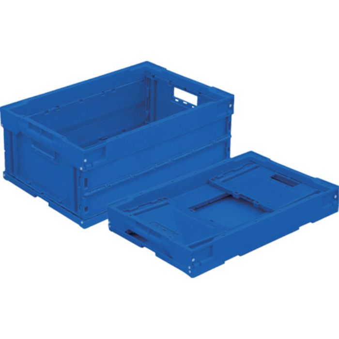 TRUSCO オリコン α折りたたみコンテナ 30L ダークブルー ダークブルー(Tcode:3677780)