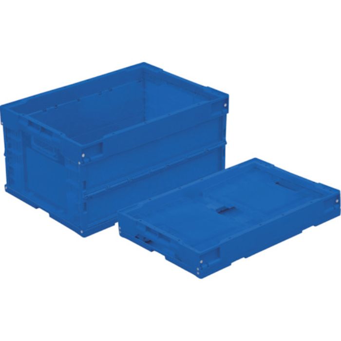 TRUSCO オリコン α折りたたみコンテナ 40L ダークブルー ダークブルー(Tcode:3677773)