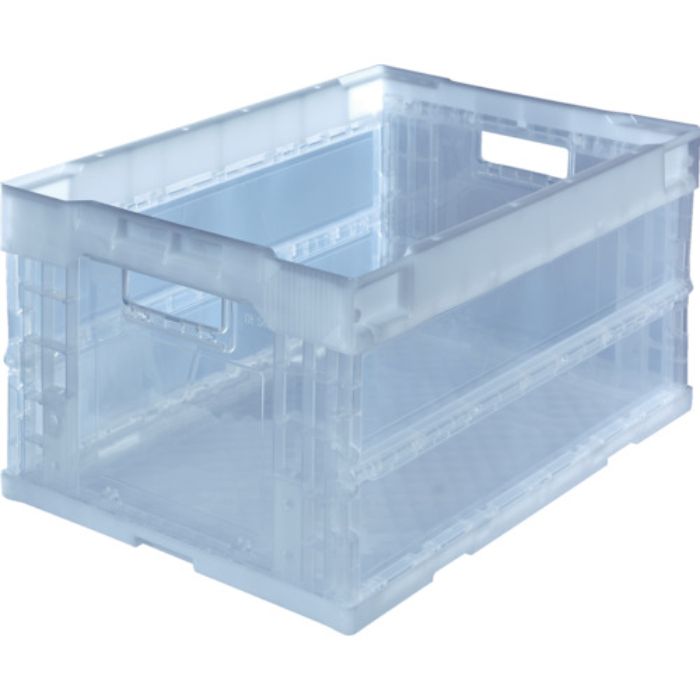 TRUSCO オリコン α折りたたみコンテナ 40L 透明 透明(Tcode:3677778)