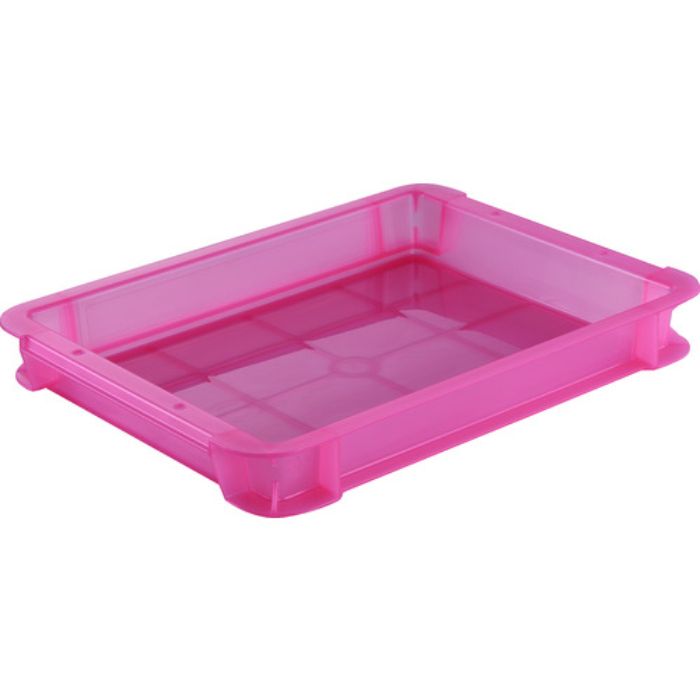 TRUSCO スケルトンカラーコンテナ 3L 赤(Tcode:1164090)