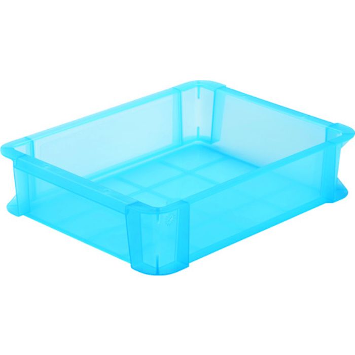 TRUSCO スケルトンカラーコンテナ 6L 青(Tcode:8195154)