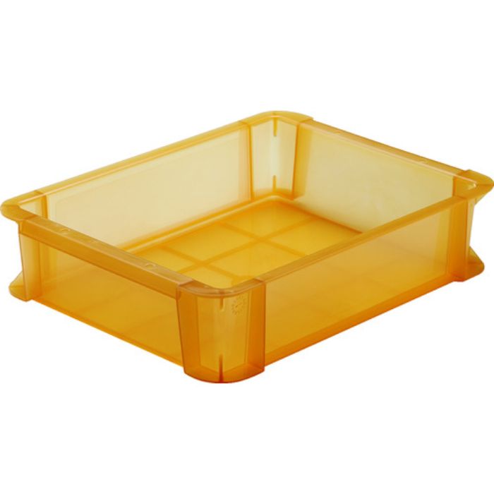 TRUSCO スケルトンカラーコンテナ 6L オレンジ(Tcode:8195156)