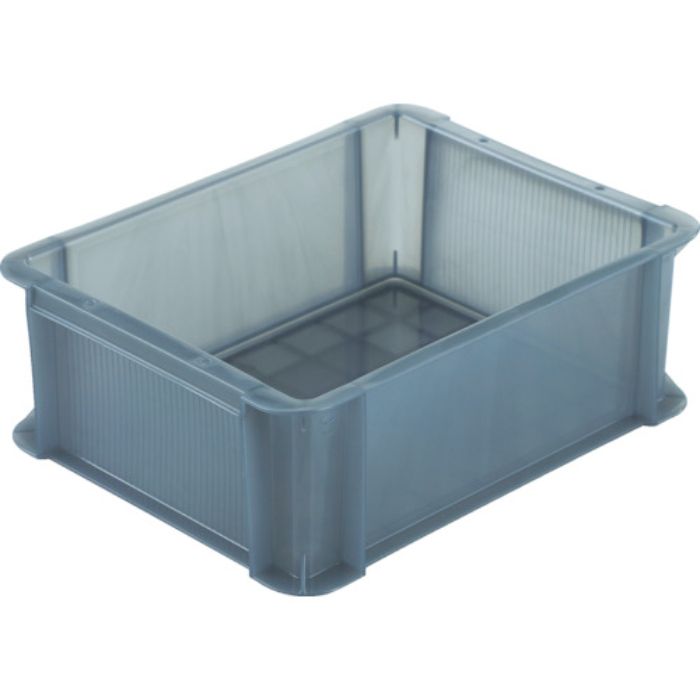 TRUSCO スケルトンカラーコンテナ スケルコン 9L 透明ブラックー(Tcode:3426874)