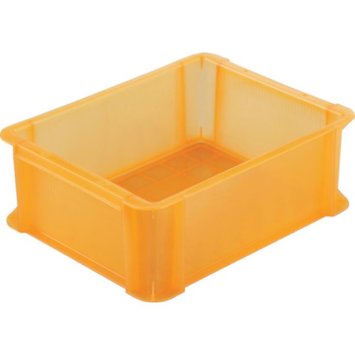 TRUSCO スケルトンカラーコンテナ スケルコン 9L 透明オレンジ(Tcode:3426882)