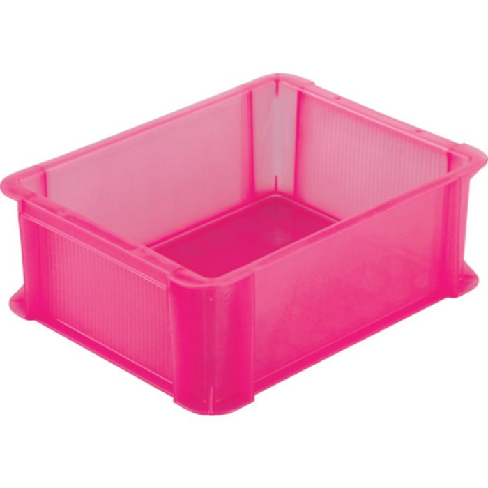 TRUSCO スケルトンカラーコンテナ スケルコン 9L 透明レッド(Tcode:3426891)