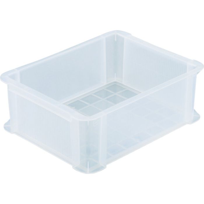 TRUSCO スケルトンカラーコンテナ スケルコン 9L 透明(Tcode:3426904)