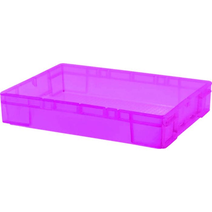 TRUSCO TTC2型コンテナ 透明レッド(Tcode:1231571)