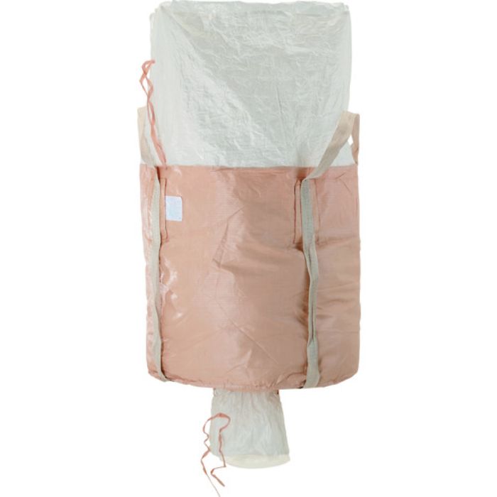 吉野 コンテナバッグ 丸型 内袋・排出口付 食品衛生試験適合品 最大充填荷重1000kg 外径Φ1100mm(Tcode:1983765)