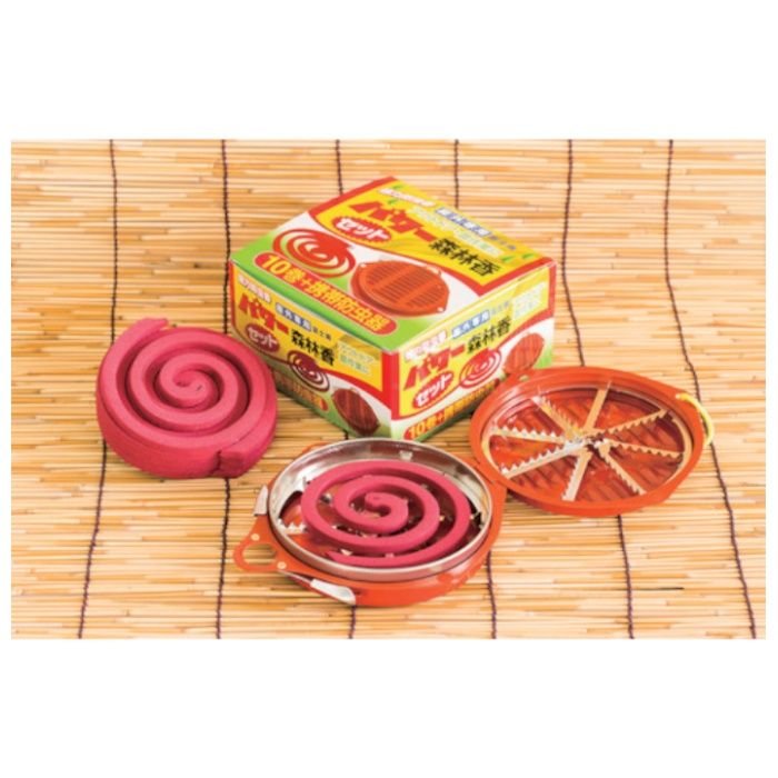 児玉兄弟商会　虫よけ線香　富士錦パワー森林香10巻+携帯防虫器セットの説明画像2