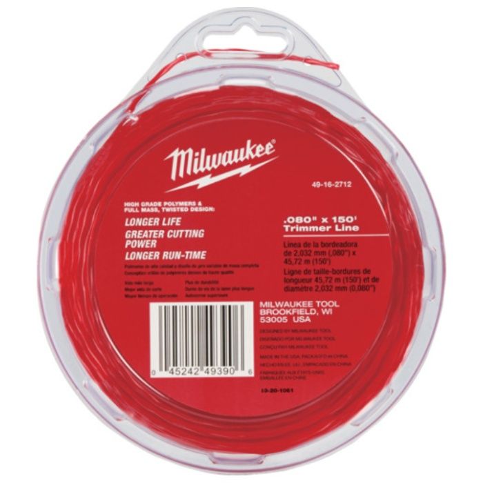 milwaukee　刈払機用2.0mmナイロンコード　(45m)