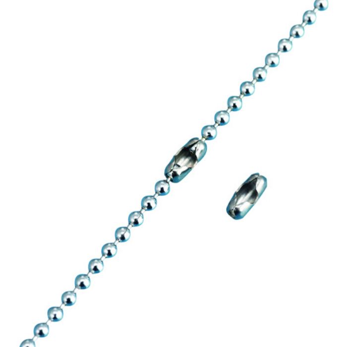 緑十字 ボールチェーン用コネクター 金具03 2.5mmΦ用 100個組 真ちゅう製(Tcode:1140576)
