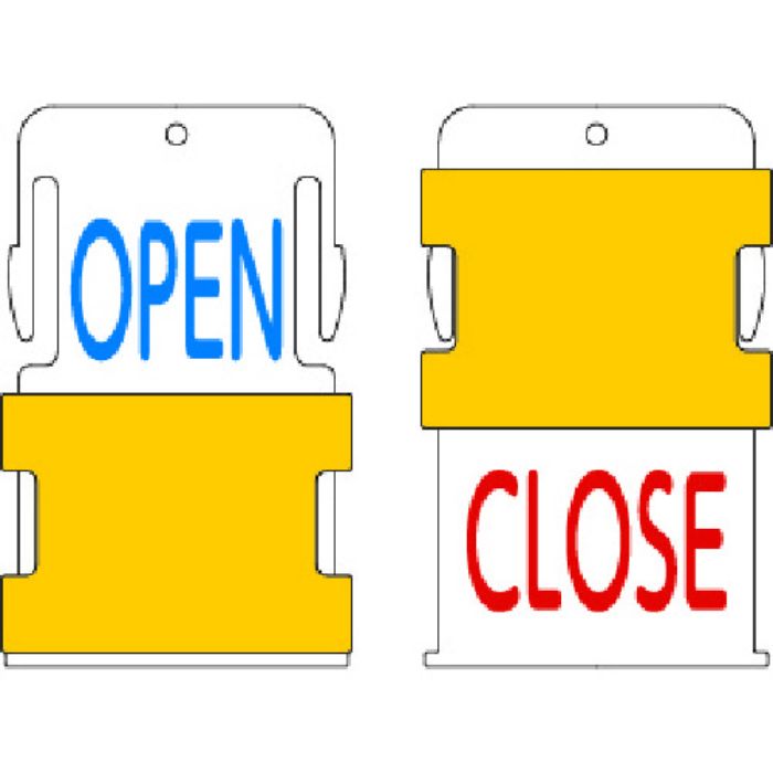 IM スライド表示タグ OPEN CLOSE (OPEN - 青文字 / CLOSE - 赤文字)(Tcode:1029923)