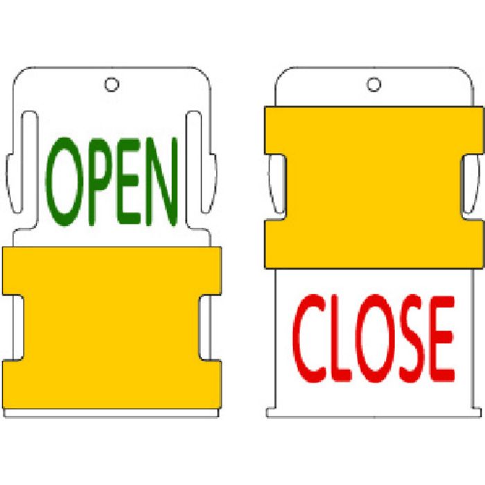 IM スライド表示タグ OPEN CLOSE (OPEN - 緑文字 / CLOSE - 赤文字)(Tcode:1029926)