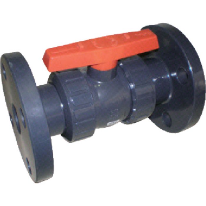 エスロン 塩ビ製ボールバルブ フランジ式 本体PVC OリングEPDM 32 長さ190mm×高さ75mm(Tcode:8505813)