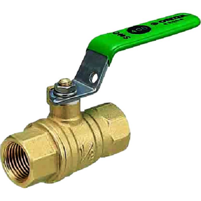 オンダ製作所 黄銅ボールバルブ FF型(フルボア) Rc1/4 レバーハンドル(Tcode:1161682)