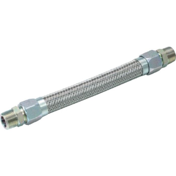 テクノフレックス メタルタッチ式非溶接型フレキシブルホース S215-20Ax1000L オスxオスアダプター SS400(Tcode:2576499)