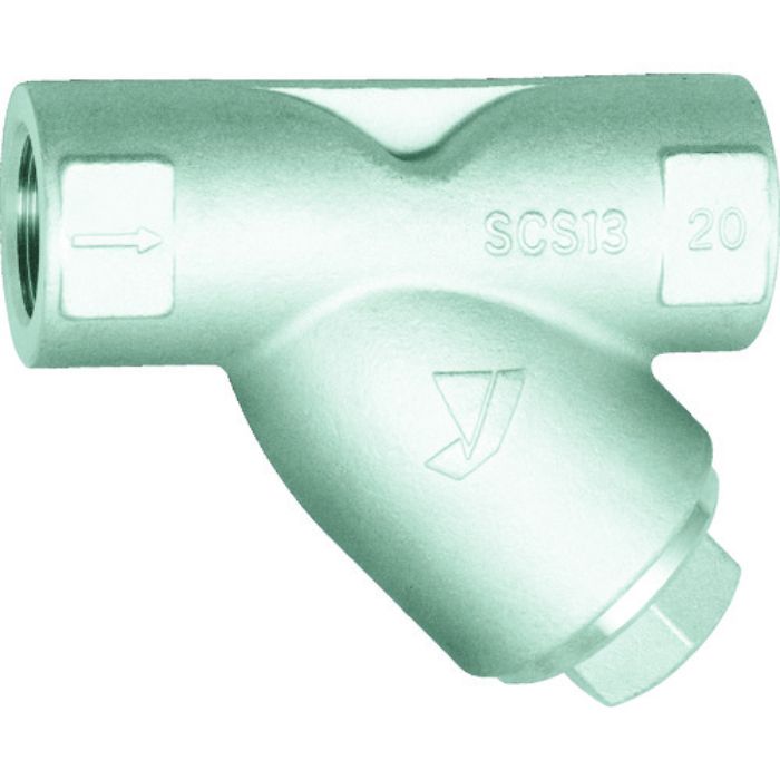 ヨシタケ Y形ストレーナ(ステンレス鋳鋼) 80メッシュ 呼び径:15A、1/2B(Tcode:3825264)