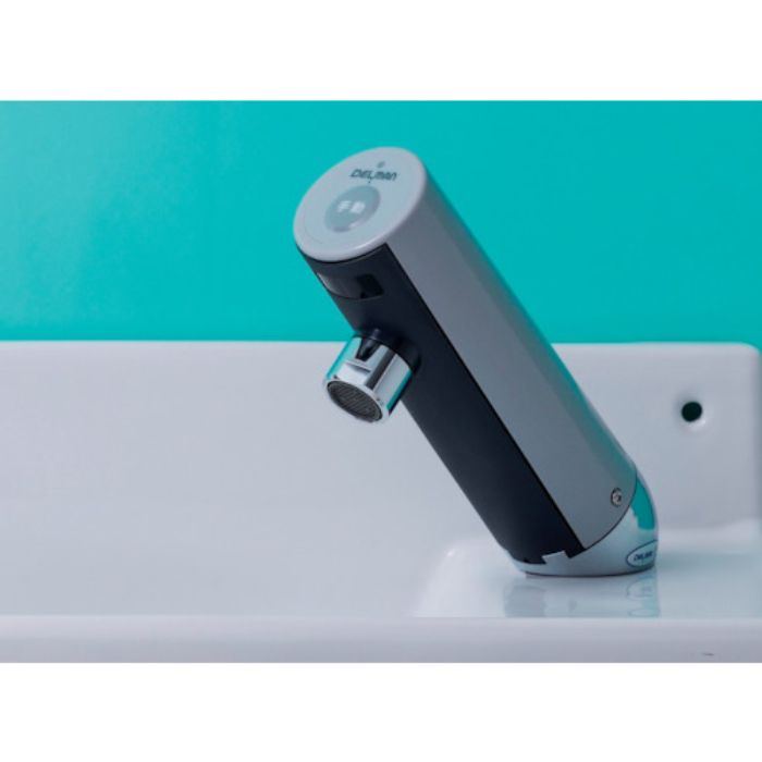 デルマン 自動水栓デルマン T-300(単水栓・乾電池式・泡沫タイプ・台付)(Tcode:3683706)