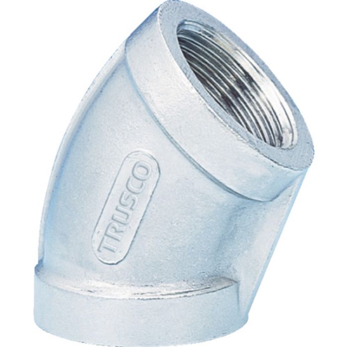 TRUSCO ねじ込み管継手 SUS 45°エルボ 20A(Tcode:8191425)
