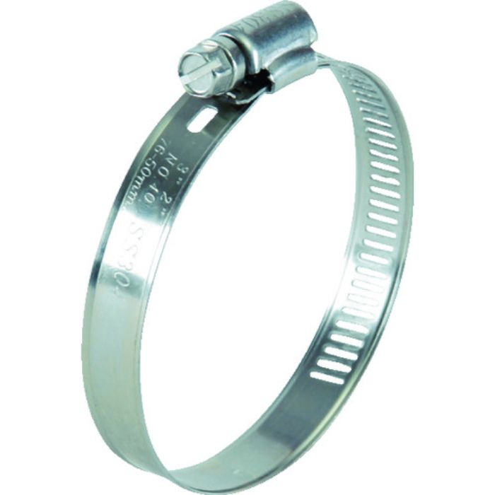 TRUSCO ホースバンド オールSUS 普及 10個入 12.7×Φ76mm(Tcode:8186905)