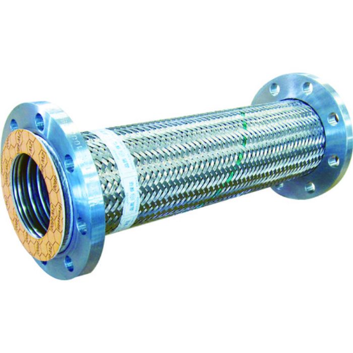 トーフレ フレキシブルメタルホース フランジ無溶接型フレキ 10K SS400 65A×500L(Tcode:4398351)