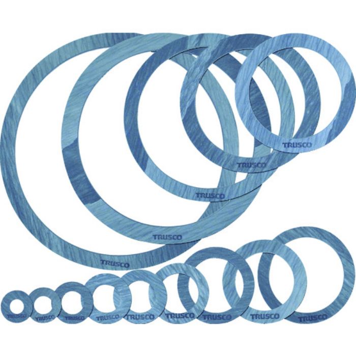 TRUSCO ガスケット フランジ内パッキン 5K 15A 厚み1.5mm(Tcode:8291656)