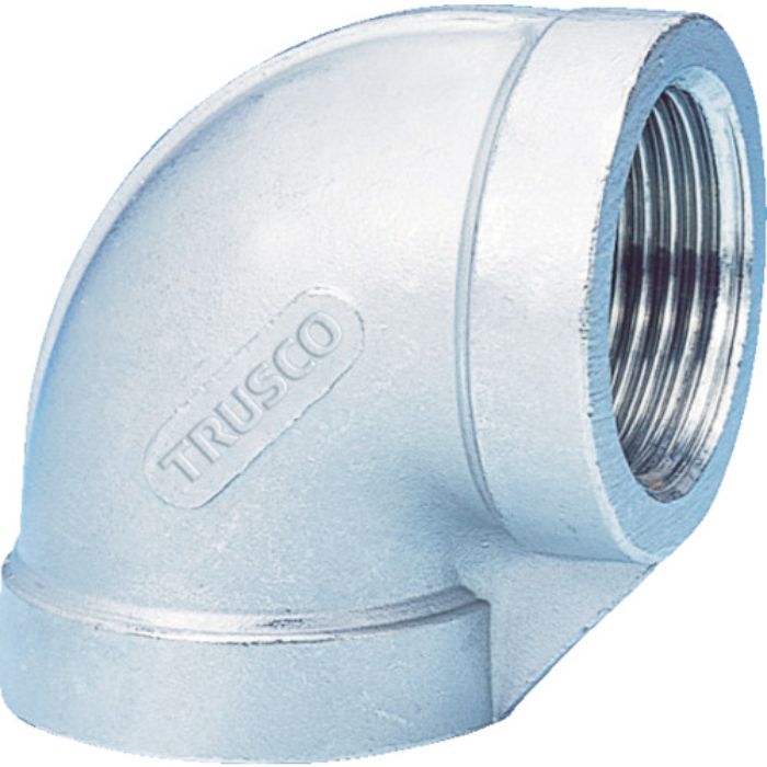 TRUSCO ねじ込み管継手 SUS 90°エルボ 20A(Tcode:8191420)