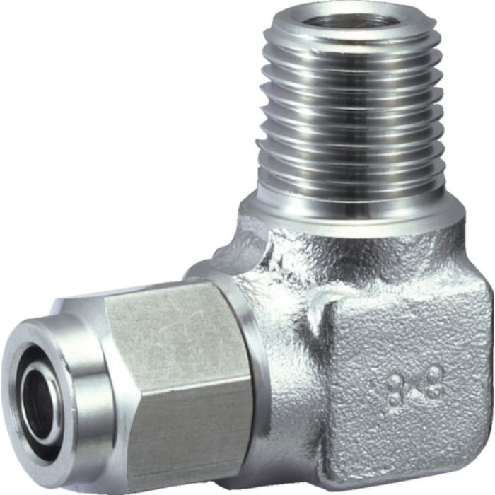 TRUSCO SUSメイルエルボ 適用チューブ径10X8 ねじR1/2(Tcode:2561158)