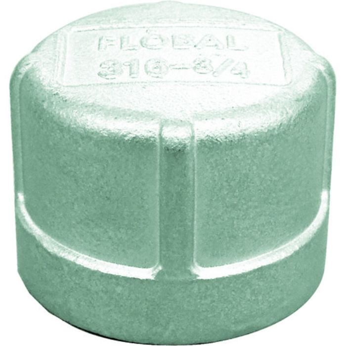 フローバル ねじ込み管継手 キャップ(ステンレス14A) 04116101 呼び径(A)6/呼び径(B)1/8(Tcode:8365221)