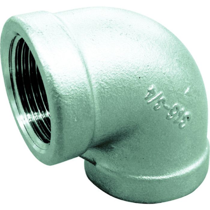 フローバル ねじ込み管継手 エルボ(ステンレス14A) 04100101 呼び径(A)6/呼び径(B)1/8(Tcode:8365165)