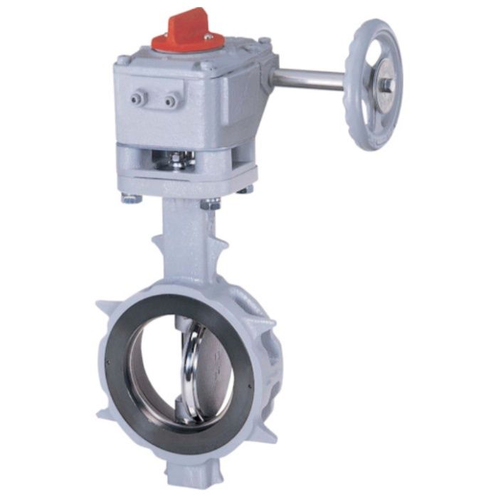 巴　バタフライバルブ　JIS10K/50A　304YA-2U　SCS13A/SCS13A/R-PTFE　ギア