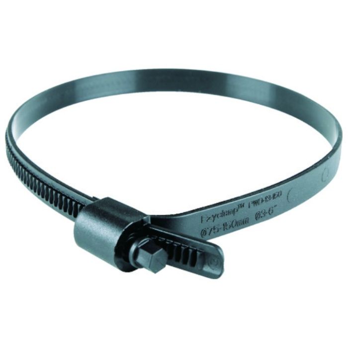 HCL　樹脂製ホースバンド　Ezyclamp　締付径25.0〜150.0mm　対辺8.0mm　ナイロン66