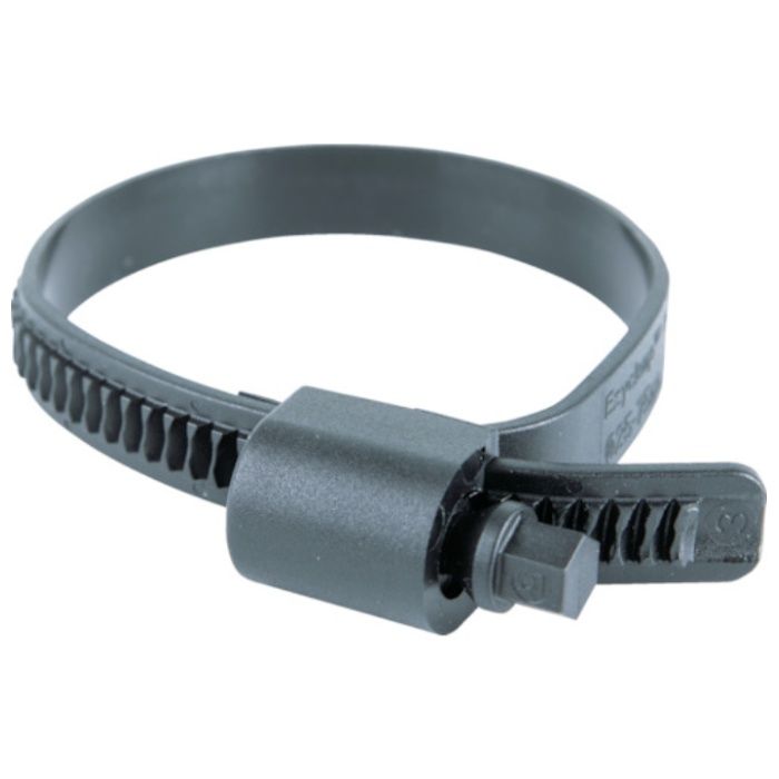 HCL　樹脂製ホースバンド　Ezyclamp　締付径25.0〜75.0mm　対辺8.0mm　ナイロン12
