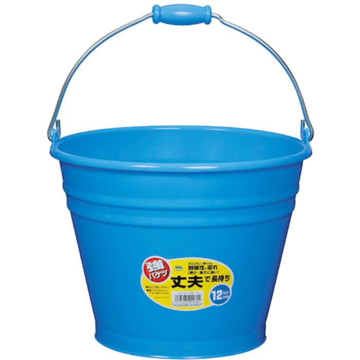 ヒマラヤ化学 カラーバケツ 6015 12型 ブルー 325パイ×247(Tcode:3348123)