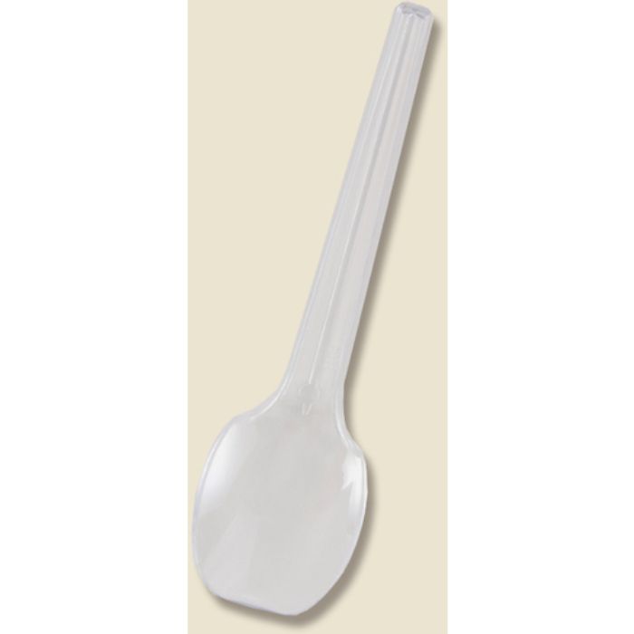 HEIKO プラスチックスプーン 透明 10cm 単袋 100本入り(Tcode:3442335)